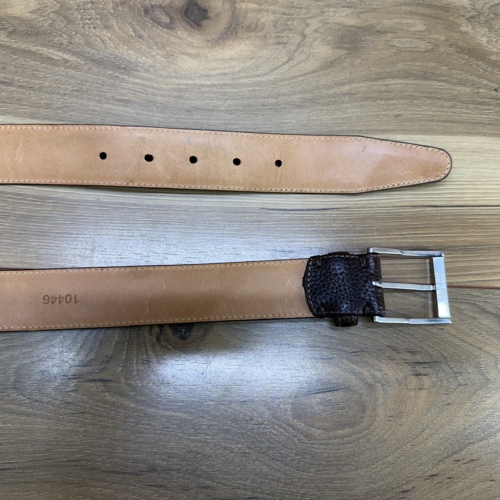 Martin Dingman Mens Belt Size 36/90 Royal Bullhide Dark Brown‎ Leather - Picture 6 of 7
